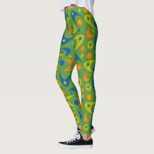 Mid-Century Boomerangs Leggings