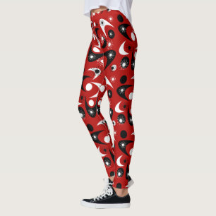 Mid-Century Boomerangs Leggings