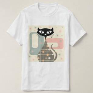 Mid Century Cat Mid-Century Modern T-Shirt