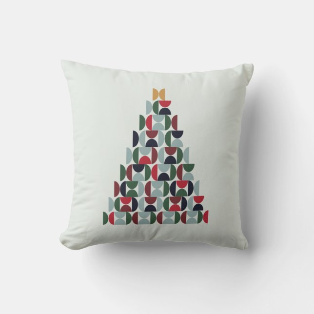 Mid Century Christmas Tree Cushion (Front)