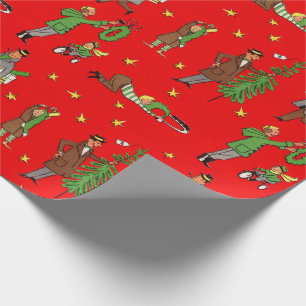 Mid-Century Christmas Wrapping Paper
