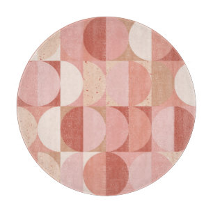 Mid-Century Circles: Modern Geometric Pattern. Cutting Board