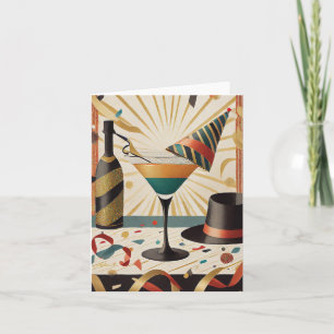 Mid-Century Cocktail Hour - New Years Eve Card
