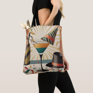 Mid-Century Cocktail Hour - New Years Eve Tote Bag