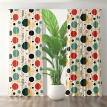 Mid century colorful geometric pattern