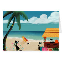 Mid-Century Design - Kittens and Santa