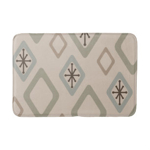 Mid Century Diamonds Soft Neutrals Bath Mat