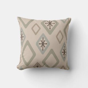 Mid Century Diamonds Soft Neutrals Cushion