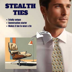 Mid Century Eames Chair Stealth Neck Tie
