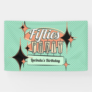 Mid-Century Fifties Party Banner
