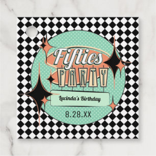 Mid-Century Fifties Party Favour Tags