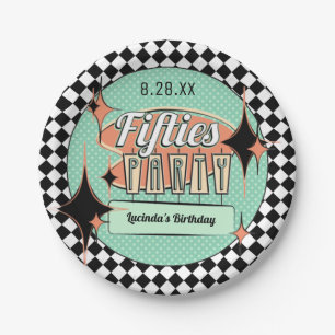 Mid-Century Fifties Party Paper Plates