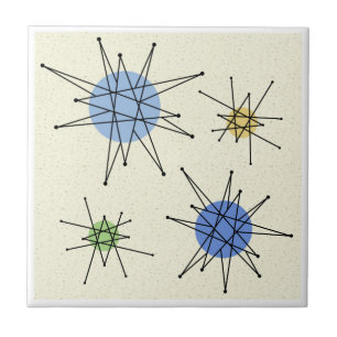 Mid Century Franciscan Starburst 1 Tile