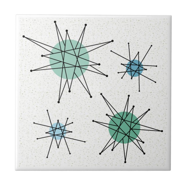Mid Century Franciscan Starburst 6   Tile (Front)