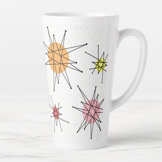 Mid Century Franciscan Starburst 8 Latte Mug (Right)