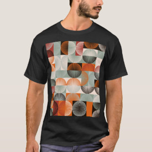 Mid-century geometric, abstract colourful pattern. T-Shirt