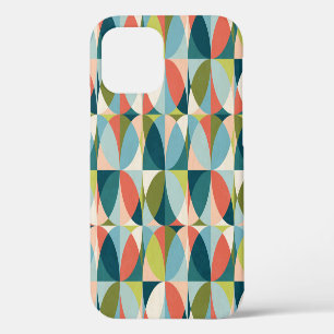 Mid-Century Geometric, Abstract Seamless Design. iPhone 12 Case