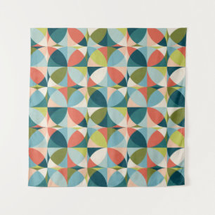 Mid-Century Geometric, Abstract Seamless Design. Tapestry