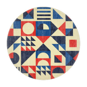 Mid-Century Geometric: Funky Retro Pattern. Cutting Board