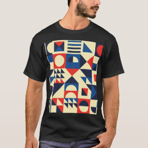 Mid-Century Geometric: Funky Retro Pattern. T-Shirt