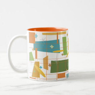 Mid century geometric mug