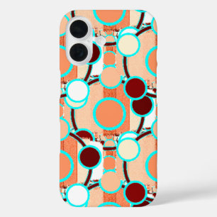 mid-century Geometric Pattern iPhone 16 Case