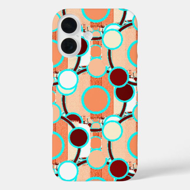 mid-century Geometric Pattern Case-Mate iPhone Case (Back)