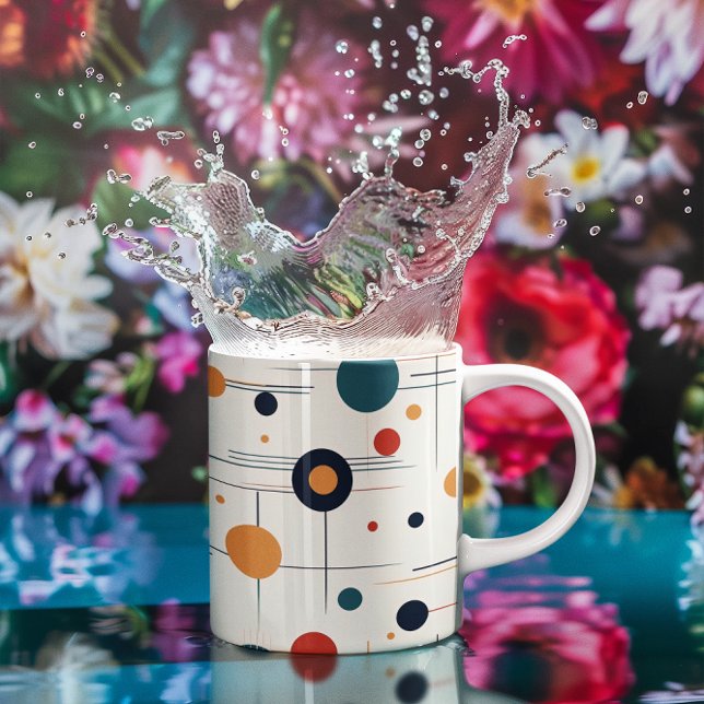 Mid Century Geometric Pattern Coffee Mug (Creator Uploaded)
