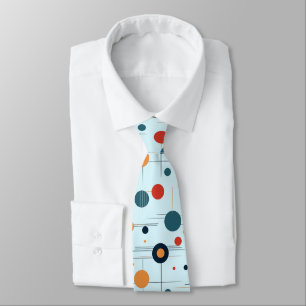 Mid Century Geometric Pattern Neck Tie