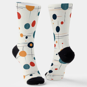 Mid Century Geometric Pattern Socks