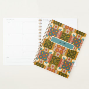 Mid-Century Geometry, Retro Seamless Pattern Planner