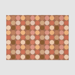 Mid-Century Giant Dots, Chocolate Brown and Tan Tissue Paper