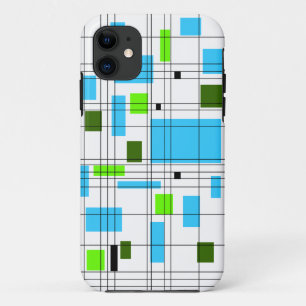 Mid Century Grid iPhone 11 Case