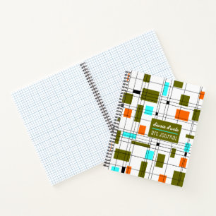 Mid Century Grid Notebook