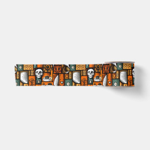 Mid Century Halloween style Satin Ribbon