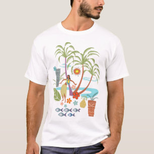 Mid Century Hawaiian Retro T-Shirt
