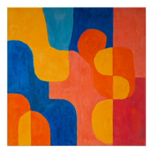 Mid-Century Hues Poster