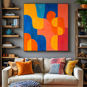 Mid-Century Hues Poster