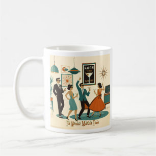 Mid Century Its Atomic Martini Time Cocktail Party Coffee Mug