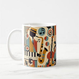 Mid Century Jazz Age Modern Minimalist Trio Coffee Mug