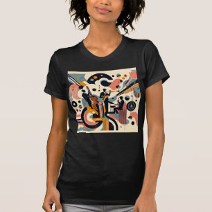 Mid Century Jazz Age Psychedelic Trio T-Shirt