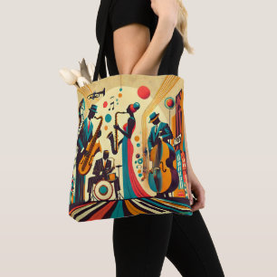 Mid Century Jazz Age Quartet Tote Bag