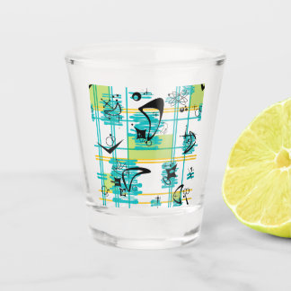 Mid Century Madras Shot Glass