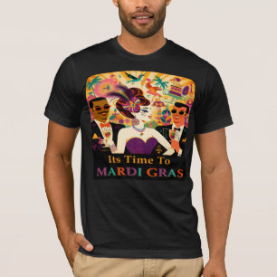 Mid Century Mardi Gras Cocktail Party T-Shirt
