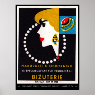 Mid Century Matchbox Cover Art Poster