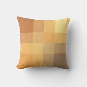 Mid-Century mega plaid - Earth neutrals Cushion