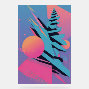 Mid-Century Memphis Design - Ken Gauge Art Acrylic Sign