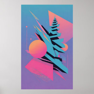 Mid-Century Memphis Design - Ken Gauge Art Poster