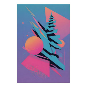 Mid-Century Memphis Design - Ken Gauge Art Poster