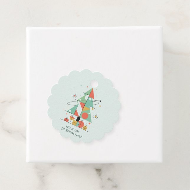 Mid-Century Merry Christmas  Favour Tags (In Situ)